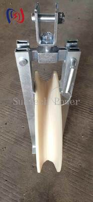 Professional OPGW Cable Stringing Block with Non-Metallic Liner for Safe 660x110mm Sheave Size and 20-50KN Rated Load Fiber Optic Ground Wire Installation