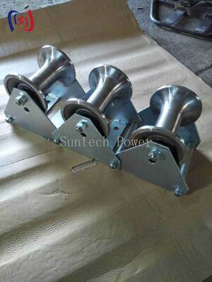 Professional 10-20KN Rated Load Cable Pithead Roller with Corrosion Resistant Durable Polyethylene Construction for Manhole Entry Protection (Thiết kế đinh polyethylene bền cho bảo vệ lối vào lỗ).