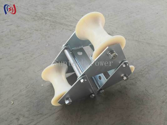 Professional 10-20KN Rated Load Cable Pithead Roller with Corrosion Resistant Durable Polyethylene Construction for Manhole Entry Protection (Thiết kế đinh polyethylene bền cho bảo vệ lối vào lỗ).