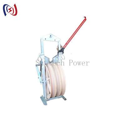 Bảng dây chuyền trực thăng chuyên nghiệp với Φ508 × 75 Sheave và 1-5 Sheave để lắp đặt máy dẫn không khí