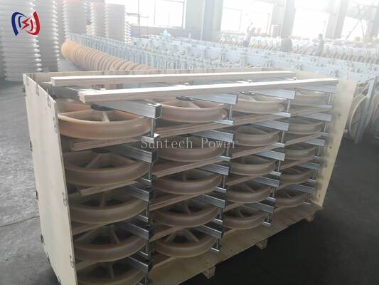 Bảng dây chuyền trực thăng chuyên nghiệp với Φ508 × 75 Sheave và 1-5 Sheave để lắp đặt máy dẫn không khí