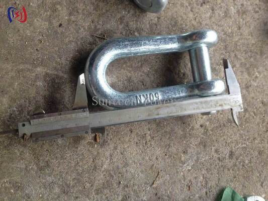 High Strength Shackle with 10-300KN Rated Load for Heavy Electrical Equipment and Corrosion-Resistant Lifting