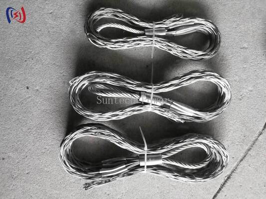 High-Tensile Stainless Steel Cable Mesh Sock Joint để giữ không gây hại trên cáp 12-150mm