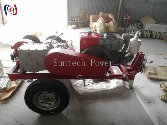 Tời Phanh Đôi Chuyên Nghiệp 6.3-9KW Tốc Độ 2000-3600 Vòng/Phút Để Kéo và Căng Cáp Đồng Thời Trong Công Việc Đường Dây Điện