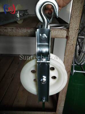 Professional Single Sheave Stringing Block với tải trọng 5-20KN, Aluminium Sheave cho cài đặt dây dẫn LGJ25-500