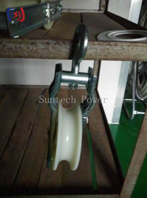 Professional Single Sheave Stringing Block với tải trọng 5-20KN, Aluminium Sheave cho cài đặt dây dẫn LGJ25-500