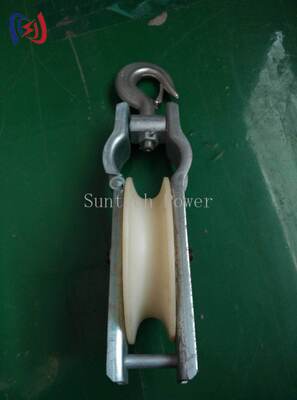 Professional Single Sheave Stringing Block với tải trọng 5-20KN, Aluminium Sheave cho cài đặt dây dẫn LGJ25-500