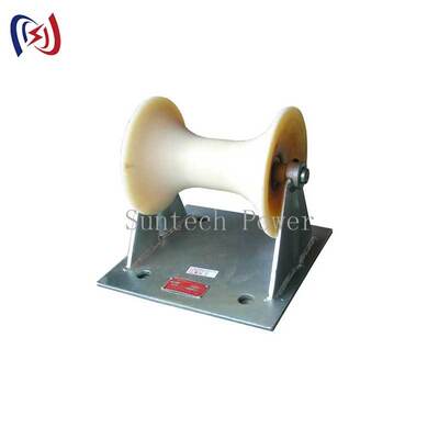 Con lăn cáp chịu tải 5KN chuyên nghiệp với bánh xe hợp kim nhôm cho lắp đặt cáp ngầm 150-160mm