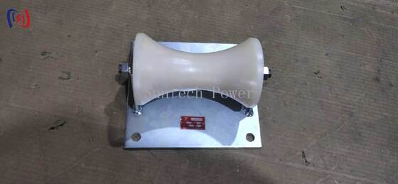 Con lăn cáp chịu tải 5KN chuyên nghiệp với bánh xe hợp kim nhôm cho lắp đặt cáp ngầm 150-160mm