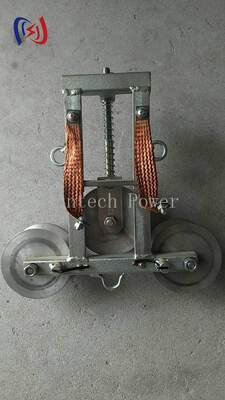 100A Copper Grounding Block for Transmission Line Construction | Low Resistance 50mm Grounding Device