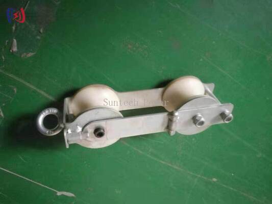 Khối ròng rọc đôi để thay thế OPGW | Ròng rọc nhẹ 2KN để bảo trì đường dây truyền tải