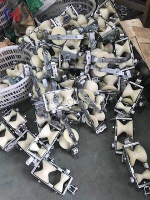Khối ròng rọc đôi để thay thế OPGW | Ròng rọc nhẹ 2KN để bảo trì đường dây truyền tải
