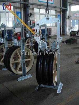 Helicopter Stringing Block for Guide Rope Installation | Multi Sheave Transmission Pulley