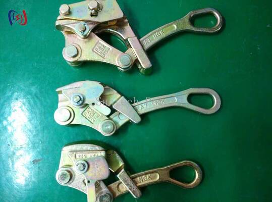 Universal Gripper Come Along Clamp cho dây chuyền truyền tải với 10-30KN Năng lượng định lượng, đường kính 2,5-32mm và trọng lượng 1,3-2,8kg