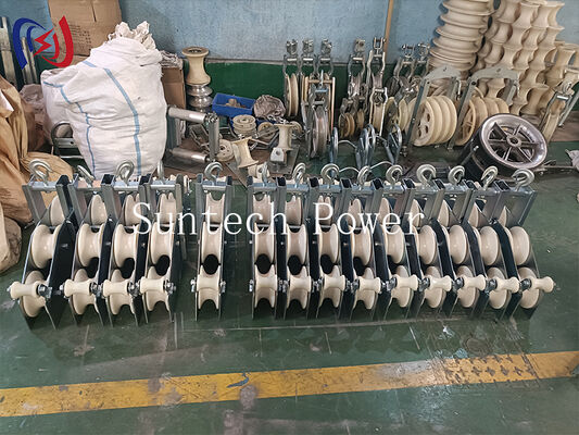OPGW Stringing Block với tải trọng định số 10KN R570 Radius Bend cho lắp đặt cáp quang