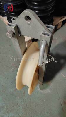 5-20KN Đánh giá tải đơn đệm dây khối với vòng bi đắp nhôm nhẹ hoặc đệm nylon