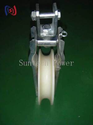 5-20KN Đánh giá tải đơn đệm dây khối với vòng bi đắp nhôm nhẹ hoặc đệm nylon