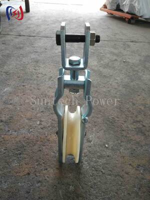5-20KN Đánh giá tải đơn đệm dây khối với vòng bi đắp nhôm nhẹ hoặc đệm nylon