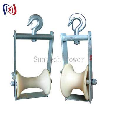Khối xâu chuỗi cáp trên không với kích thước ròng rọc 120x130mm và tải trọng định mức 5KN cho dây dẫn bó ABC