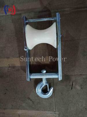 Khối xâu chuỗi cáp trên không với kích thước ròng rọc 120x130mm và tải trọng định mức 5KN cho dây dẫn bó ABC