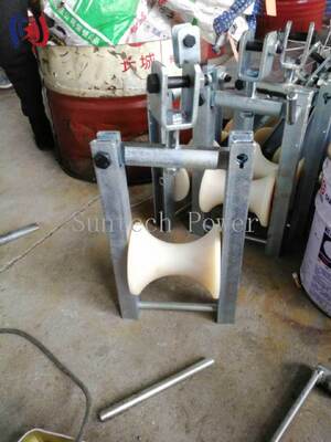 Khối xâu chuỗi cáp trên không với kích thước ròng rọc 120x130mm và tải trọng định mức 5KN cho dây dẫn bó ABC