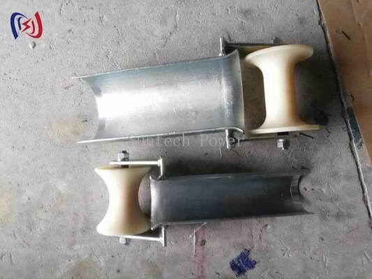 D Series Bell Mouth Cable Protection Entrance Roller 80-200mm với bánh xe MC Nylon để nhập dây cáp mịn