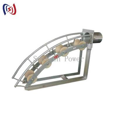 Multi-Sheave Cable Pulley với Radius Bend 450mm MC bánh nylon và vị trí có thể khóa để bảo vệ cáp lớn
