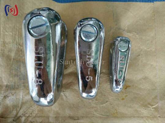 Các khớp cố định cho các đường truyền điện với tải trọng định số 10-250KN Xây dựng thép hợp kim và kết thúc kẽm nóng