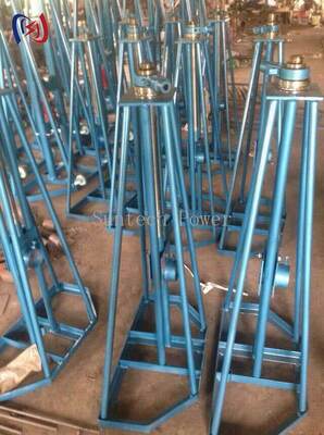 Đứng cuộn đơn giản hạng nặng với tải trọng định số 10-50KN và điều chỉnh chiều cao 450-1300mm cho cuộn cáp