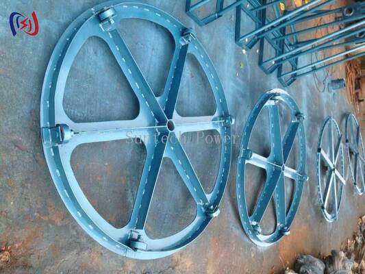 Giá đỡ cuộn cáp dọc với Tải trọng định mức 10-70KN và Thiết kế dọc Tiết kiệm không gian cho cuộn 500-1500mm