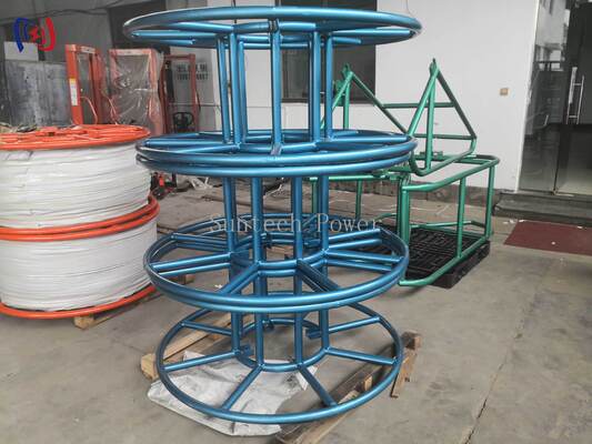 Đứng dây thừng thép galvanized hạng nặng với lắp ráp mô-đun và xoay vòng vòng bi kín để lưu trữ dây thừng công nghiệp