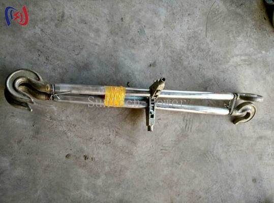 Double Hook Steel Turnbuckle với tải trọng 5-100KN, Hot-Dip Galvanized Finish, và khoảng cách điều chỉnh 250-600mm để căng dây điện