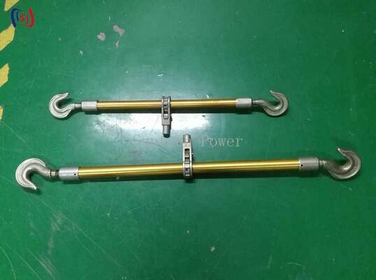 Tăng đơ nhôm hai móc Tải trọng định mức 10-50KN với hợp kim nhôm nhẹ và lớp hoàn thiện Anodized