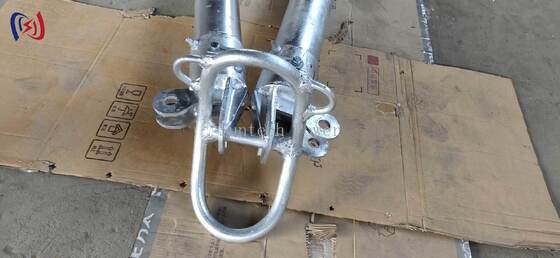 Cột Gin hình ống chữ A 120x7mm Dụng cụ dựng tháp 6-13m Phủ chống ăn mòn