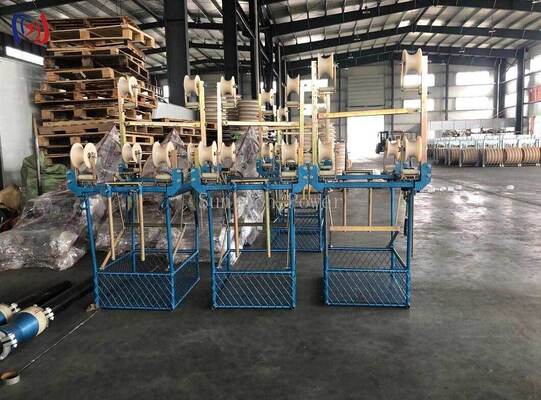 Four Bundle Conductor Inspection Trolley for EHV Overhead Line Repair with Aerospace-grade Aluminum Alloy Frame