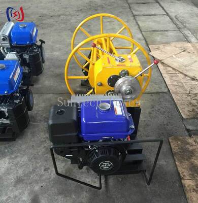 Máy cuốn cáp quang và máy cuốn dây động cơ xăng 30KN
