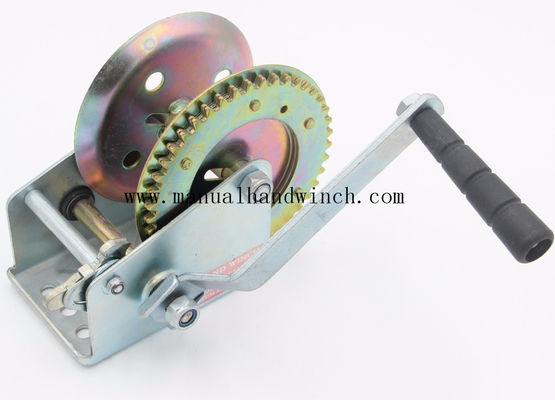 Tời cáp bằng tay bằng thép nhỏ bằng thép hàng hải / Tời quay tay di động cho xe kéo thuyền