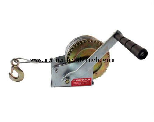 Tời cáp bằng tay bằng thép nhỏ bằng thép hàng hải / Tời quay tay di động cho xe kéo thuyền