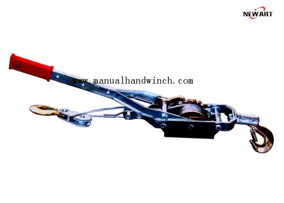 Singe Gear Double Hooks Hoạt động nhỏ dễ dàng Bộ kéo cáp tời tay, Bộ kéo tời kéo tay bốn tấn