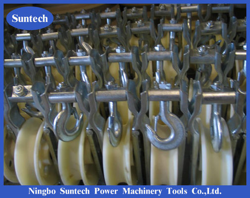 10KN Khối chuỗi dây dẫn bằng nhôm nylon kiểu Clevis đơn