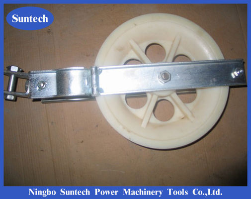 Khối dây ròng rọc dây dẫn bánh xe nylon đơn cho đường dây truyền tải