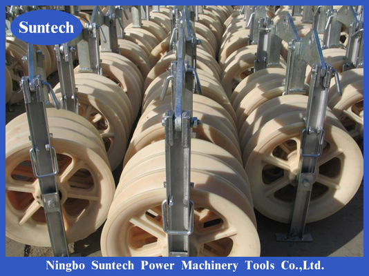 Khối ròng rọc dây có đường kính lớn 20KN Mc nylon 660mm