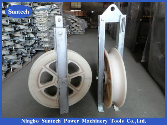 Đường dây trên không Khối dây dẫn truyền bánh xe nylon đơn