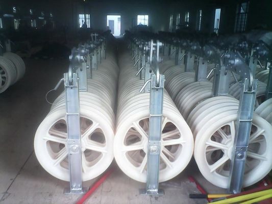 Năm khối ròng rọc dây dẫn nylon cho thiết bị xâu dây