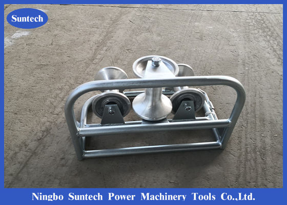 Ba góc mặt đất 140mm con lăn kéo cáp với bánh xe hợp kim nhôm