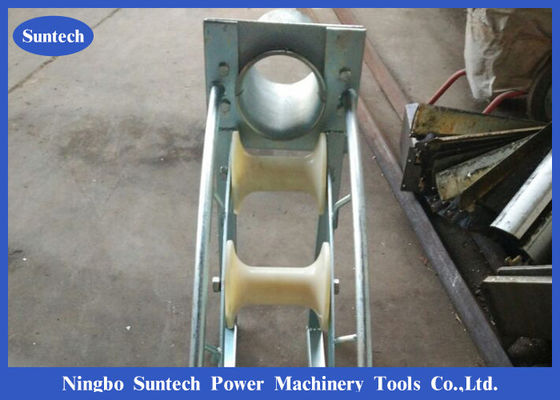 Bảo vệ lối vào cáp nối đất Con lăn rãnh 100mm, Con lăn dẫn hướng cáp