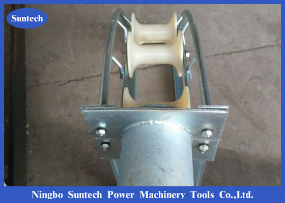 Bảo vệ lối vào cáp nối đất Con lăn rãnh 100mm, Con lăn dẫn hướng cáp