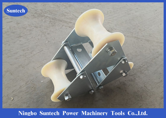 Công cụ xâu chuỗi Ba con lăn hướng dẫn cáp Nylon Sheaves để làm việc dưới lòng đất