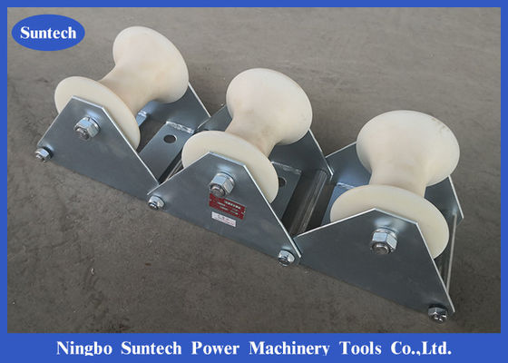 Công cụ xâu chuỗi Ba con lăn hướng dẫn cáp Nylon Sheaves để làm việc dưới lòng đất