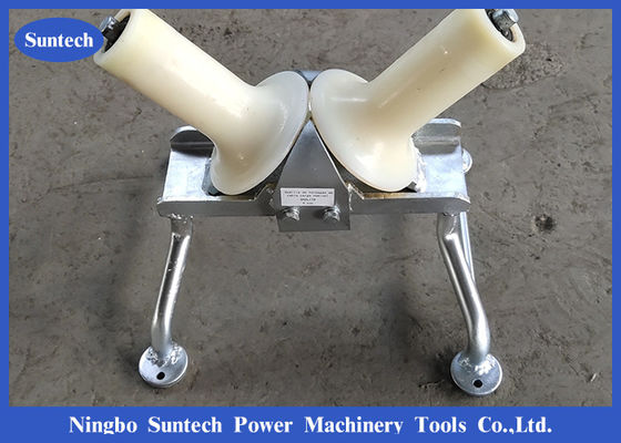 Hai bánh xe Nylon Con lăn cáp góc mịn 150mm cho dây dẫn